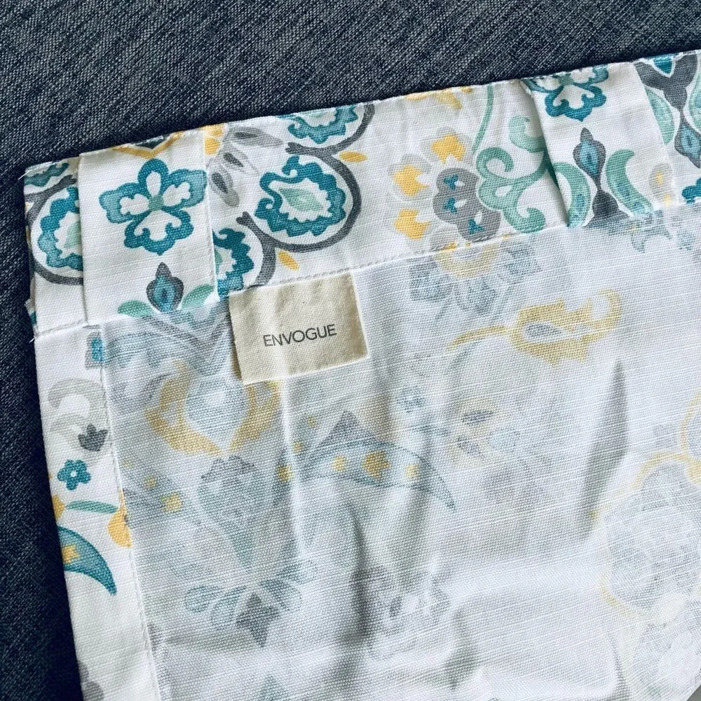 Envogue Fabric Floral Paisley Medallion Shower Curtain